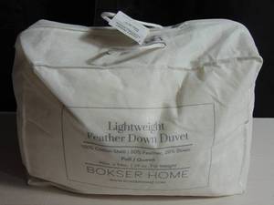lot 100 image: Full-Queen Feather & Down Duvet Comforter Insert  BOKSER Home