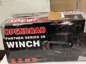 lot 2 image: OpenRoad Panther Series 3S Winch - 38 in x 85 ft Wire Rope - IP68 - Wireless Remote