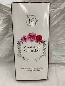 lot 14 image: JC Hummingbird 60-Inch Metal Arch Collection - With Support Legs