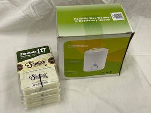 lot 23 image: Paraffin Wax Warmer & Depilatory Heater 8015 - Formula 117 Wax Melts (Lot of 2)