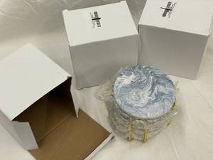 lot 42 image: 3 lots of marble coasters