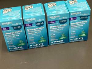 lot 59 image: Omeprazole Delayed Release Tablets 20 mg - 14 Tablets per Box - Lot of 4