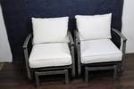 Pair of Outdoor Patio Lounge Chairs with Cushions