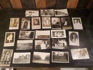 lot 46 image: Lot of Very Cool RPPC Vintage Postcards  Railroad Accident, Fergus Falls Old Folks Home, Tornado, and More