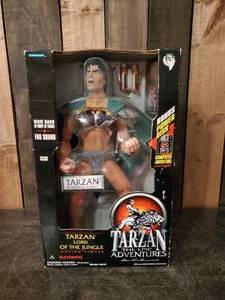 lot 69 image: 1995 Tarzan Action Figure still in Box