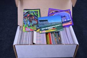 lot 107 image: Pro Set Trading Card Lot - Assorted Sports & Collectibles in Box