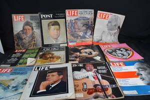 lot 139 image: LIFE Magazine Lot - Vintage 1956-1971 Collection (Khrushchev, JFK, Disney, LOOK)