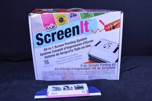 lot 168 image: Tulip ScreenIt All-in-1 Screen Printing System - 9-Pc Kit for Home Crafts