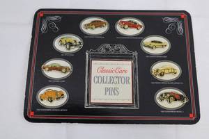 lot 103 image: Classic Cars Collector Pins - 8 Vintage Car Pins Set