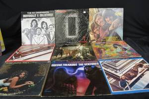 lot 208 image: Vintage Vinyl LP Lot - Beatles, Ventures, Monkees, 5th Dimension & More (Lot of 9)