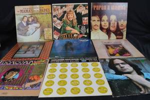 lot 209 image: Vinyl LPs Lot - The Mamas & The Papas, Elvis Presley, Donovan, Hayley Mills (Lot of 9)