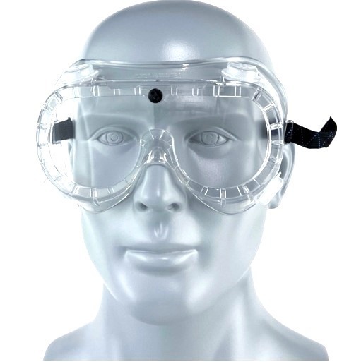 lot 13 image: MSRP $300 1 Case (20 Goggles) High Quality Ultimate Industrial Inc Safety Goggles SG-204&nbspAnti Fog Protective Scratch Resistant UV Ventilated Clear&nbspGoggles Fits Over Glasses Adjustable Bands For At&nbspWork, Job Site, School, Lab &amp More