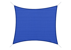 lot 111 image: Outsunny 16 x 20 Sun Shade Sail Canopy Outdoor Shade Sail Cloth for Patio Deck Yard with D-Rings and Rope Included, Blue