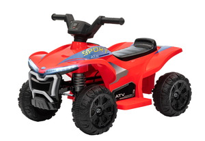 lot 303 image: Qaba Kids ATV Quad, 6V Ride On Toy with Rechargeable Battery, Light, Music, Forward & Reverse for Toddlers, Red