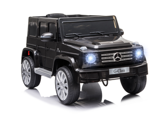 lot 94 image: Aosom 12V Mercedes Benz G500 Licensed Kids Electric Car with Remote Control, Headlights, Music, Suspension, Storage, Black