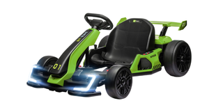 lot 58 image: Aosom 24V 7.5 MPH Electric Go Kart with Adjustable Seat, Slow Start, Green