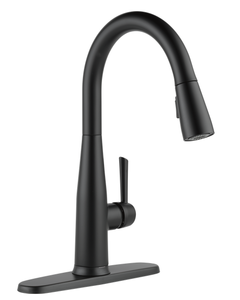 lot 16 image: Essa TouchTouchless Matte Black 16 in. H Pull Down Sprayer Kitchen Faucet with 360 Degree Spout Swivel