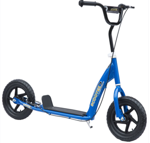 lot 83 image: HOMCOM Kick Scooter for Kids 5-12 Years Old with Adjustable Height Handlebar, Non-slip Footplate, Big Wheels, Rear Brake, Blue (Slightly Used)