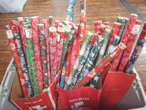 lot 19 image: Huge lot of Variety Christmas Wrapping Paper