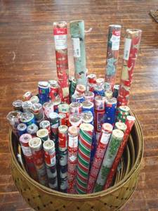 lot 20 image: Huge lot of Variety Christmas Wrapping Paper