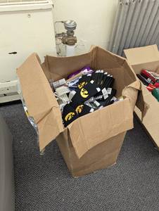 lot 51 image: Huge mixed lot of GM - Decor, slippers, can koozies and more - all New