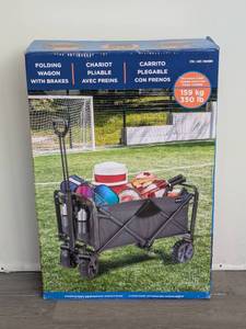 lot 36 image: NEW FOLDING WAGON WITH BRAKES