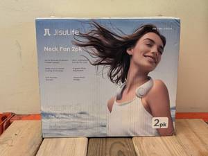 lot 92 image: NEW JISULIFE NECK FAN 2PK