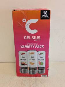 lot 111 image: CELSIUS SPARKLING VARIETY 18PK.