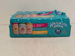 lot 125 image: NEW WATERLOO SPARKLING WATER VARIETY 24PK.