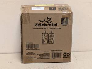 lot 172 image: NEW WAY TO CELEBRATE WTC 2PK CAN TUMBLER - GHOSTS