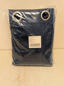 lot 164 image: NEW SILK HOME INC VELVET TOTAL BLACKOUT PANEL PAIR NAVY