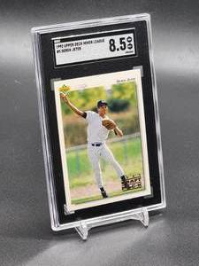 lot 174 image: 1992 Upper Deck Derek Jeter Minor League Baseball Card #5 SGC 8.5