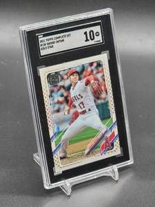 lot 51 image: 2021 Topps Shohei Ohtani Baseball Card #150 SGC 10
