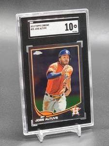 lot 144 image: 2013 Topps Chrome Jose Altuve Baseball Card #35 SGC 10