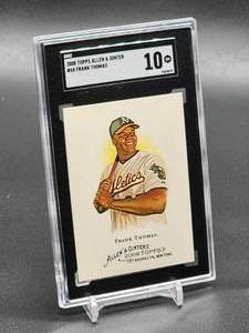 lot 141 image: 2008 Topps Allen & Ginter Frank Thomas Baseball Card #68 SGC 10