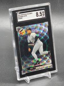 lot 107 image: 1999 Upper Deck HoloGRFX Derek Jeter Baseball Card #38 SGC 8.5