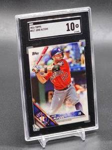 lot 104 image: 2016 Topps Jose Altuve Baseball Card #317 SGC 10
