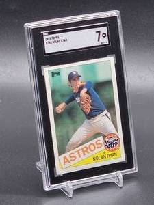 lot 220 image: 1985 Topps Nolan Ryan Baseball Card #760 SGC 7
