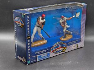 lot 180 image: 2000 Starting Lineup Classic Double Griffey JrJones Figures
