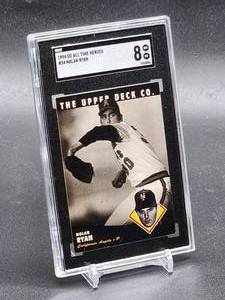 lot 207 image: 1994 Upper Deck Nolan Ryan Baseball Card #34 SGC 8