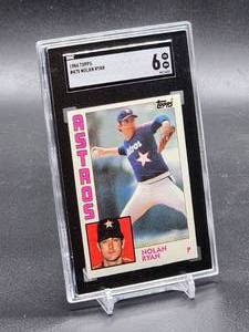 lot 39 image: 1984 Topps Nolan Ryan Baseball Card #470 SGC 6