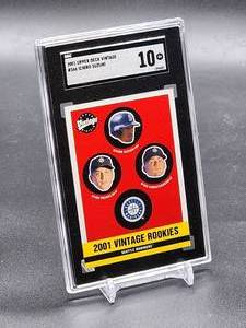 lot 206 image: 2001 Upper Deck Ichiro Suzuki Baseball Card #346 SGC 10