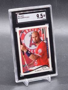 lot 98 image: 2014 Topps Albert Pujols Baseball Card #625 SGC 9.5