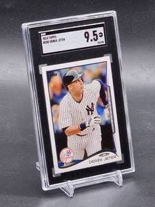 lot 13 image: 2014 Topps Derek Jeter Baseball Card #200 SGC 9.5