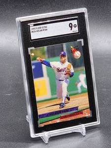 lot 17 image: 1993 Fleer Ultra Nolan Ryan Baseball Card #636 SGC 9