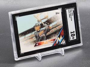 lot 116 image: 2016 Topp Ichiro Suzuki Baseball Card #700 SGC 10