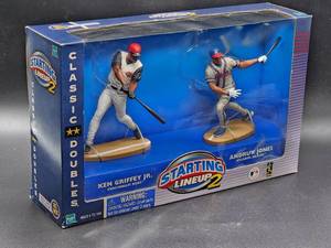 lot 120 image: 2000 Starting Lineup Classic Double Griffey JrJones Figures
