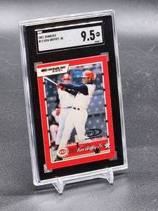 lot 54 image: 2001 Donruss Ken Griffey Jr Baseball Card #13 SGC 9.5