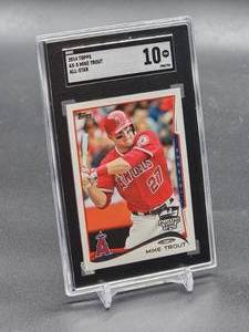 lot 178 image: 2014 Topps Mike Trout All-Star Baseball Card #AS-5 SGC 10
