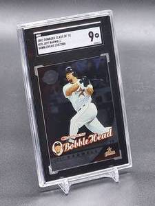 lot 122 image: Limited 1582000 2001 Donruss Class of 01 Jeff Bagwell Baseball Card #20 SGC 9